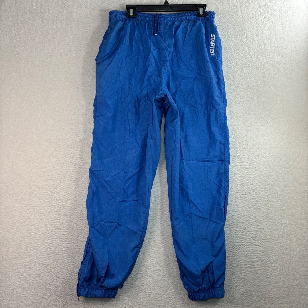 Vintage Starter Atlanta 1996 Olympics Track Pants Men M Blue Windbreaker Joggers